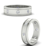 Load image into Gallery viewer, mens-bezel-set-diamond-eternity-engagement-ring-in-white-gold-fdm10342roangle3-nl-wg