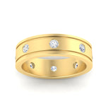 Load image into Gallery viewer, mens-bezel-set-diamond-eternity-engagement-ring-in-yellow-gold-fdm10342roangle5-nl-yg