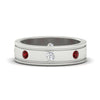 Load image into Gallery viewer, mens-bezel-set-diamond-eternity-engagement-ring-with-ruby-in-white-gold-fdm10342rogrudr-nl-wg.jpg