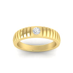 Load image into Gallery viewer, mens-bezel-set-modern-wedding-ring-in-yellow-gold-fdm186-nl-yg