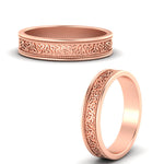 Load image into Gallery viewer, mens-celtic-design-gold-band-in-rose-gold-fdm9861angle3-nl-rg