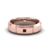 Load image into Gallery viewer, mens-diamond-engagement-rings-with-red-ruby-in-14K-rose-gold-FDM8012BGRUDR-NL-RG.jpg
