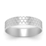 Load image into Gallery viewer, Mens Honey Comb Wedding Ring