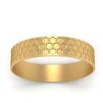 Load image into Gallery viewer, Mens Honey Comb Wedding Ring