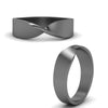 Load image into Gallery viewer, mens-infinity-twist-wedding-ring-in-black-gold-fdm8572angle3-nl-bg