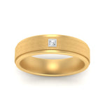 Load image into Gallery viewer, Mens Princess Cut 2 Tone Band