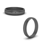 Load image into Gallery viewer, milgrain-2-tone-wedding-band