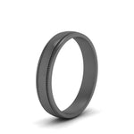 Load image into Gallery viewer, milgrain-2-tone-wedding-band