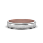 Load image into Gallery viewer, Milgrain 2 Tone Wedding Band