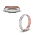 Load image into Gallery viewer, Milgrain 2 Tone Wedding Band