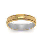 Load image into Gallery viewer, Milgrain 2 Tone Wedding Band