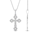 Load image into Gallery viewer, milgrain-antique-cross-diamond-pendant-in-white-gold-FDPD10878ANGLE2-NL-WG