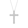 Load image into Gallery viewer, milgrain-bezel-diamond-cross-pendant-white-gold-FDPD10799ANGLE1-NL-WG