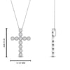 Load image into Gallery viewer, milgrain-bezel-diamond-cross-pendant-white-gold-FDPD10799ANGLE2-NL-WG-HW