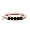 Load image into Gallery viewer, mini-5-stone-round-black-diamond-wedding-band-in-rose-gold-FDENS141ROBGBLACK-0.50CT-NL-RG-HW