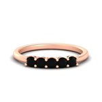 Load image into Gallery viewer, mini-5-stone-round-black-diamond-wedding-band-in-rose-gold-FDENS141ROBGBLACK-0.50CT-NL-RG