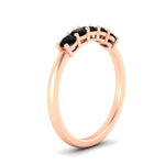 Load image into Gallery viewer, mini-5-stone-round-black-diamond-wedding-band-in-rose-gold-FDENS141ROBGBLACKANGLE2-0.50CT-NL-RG