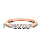 Load image into Gallery viewer, mini-5-stone-round-diamond-wedding-band-in-rose-gold-FDENS141ROB-0.50CT-NL-RG-HW