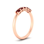 Load image into Gallery viewer, mini-5-stone-round-ruby-wedding-band-in-rose-gold-FDENS141ROBGRUDRANGLE2-0.50CT-NL-RG