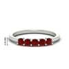 Load image into Gallery viewer, mini-5-stone-round-ruby-wedding-band-in-white-gold-FDENS141ROBGRUDR-0.50CT-NL-WG-HW