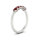 Load image into Gallery viewer, mini-5-stone-round-ruby-wedding-band-in-white-gold-FDENS141ROBGRUDRANGLE2-0.50CT-NL-WG