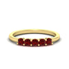 Load image into Gallery viewer, mini-5-stone-round-ruby-wedding-band-in-yellow-gold-FDENS141ROBGRUDR-0.50CT-NL-YG