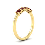 Load image into Gallery viewer, mini-5-stone-round-ruby-wedding-band-in-yellow-gold-FDENS141ROBGRUDRANGLE2-0.50CT-NL-YG