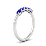 Load image into Gallery viewer, mini-5-stone-round-sapphire-wedding-band-in-white-gold-FDENS141ROBGSABLANGLE2-0.50CT-NL-WG