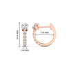 Load image into Gallery viewer, Hoops Pavé Diamond Huggie Earring