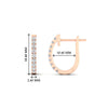Load image into Gallery viewer, minimal-diamond-huggie-hoops-0.50-ct-in-rose-gold-FDEAR11260ANGLE2-0.50-NL-RG