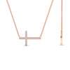 Load image into Gallery viewer, minimal-sideways-cross-diamond-necklace-in-rose-gold-FDPD11267ANGLE2-NL-RG.jpg?v=1772450784
