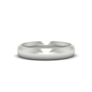 Minimalist 4mm Mens Wedding Band
