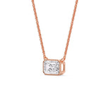 Load image into Gallery viewer, minimalist-bezel-set-emerald-pendant-in-rose-gold-fdpd10538emangle2-2-00ct-nl-rg_991f519d-a4ed-4ee8-b890-920041b842d8