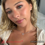 Load image into Gallery viewer, minimalist-circle-0.25-carat-round-diamond-pendant-in-WG-FDPD11271