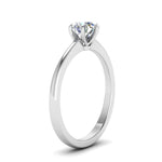Load image into Gallery viewer, minimalist-round-cut-six-prong-solitaire-ring-in-white-gold-FD9334RORANGLE2-NL-WG