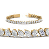 Load image into Gallery viewer, Mixed Diamond Cut Tennis Bracelet