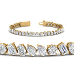 Load image into Gallery viewer, Mixed Diamond Cut Tennis Bracelet