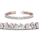 Load image into Gallery viewer, mixed-diamond-cut-tennis-bracelet