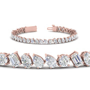 mixed-diamond-cut-tennis-bracelet