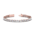 Load image into Gallery viewer, mixed-diamond-cut-tennis-bracelet