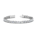 Load image into Gallery viewer, Mixed Diamond Cut Tennis Bracelet