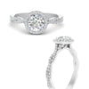 Load image into Gallery viewer, modern-vine-halo-ring-with-round-lab-created-diamond-in-platinum-FD9126RORANGLE3-NL-WG