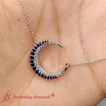 Load image into Gallery viewer, moon-sapphire-anniversary-pendant-in-white-gold-fdpd9197-fancy-nl-wg