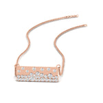 Load image into Gallery viewer, mountain-diamond-flush-set-bar-pendant-necklace-in-FDPD11362-NL-RG
