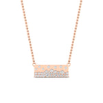 Load image into Gallery viewer, mountain-diamond-flush-set-bar-pendant-necklace-in-FDPD11362-NL-RG