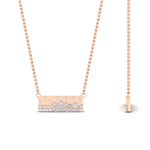 Load image into Gallery viewer, mountain-diamond-flush-set-bar-pendant-necklace-in-FDPD11362-NL-RG
