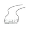 Load image into Gallery viewer, mountain-diamond-flush-set-bar-pendant-necklace-in-FDPD11362-NL-WG