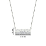 Load image into Gallery viewer, mountain-diamond-flush-set-bar-pendant-necklace-in-FDPD11362-NL-WG