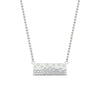 Load image into Gallery viewer, mountain-diamond-flush-set-bar-pendant-necklace-in-FDPD11362-NL-WG