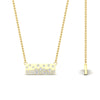 Load image into Gallery viewer, mountain-diamond-flush-set-bar-pendant-necklace-in-FDPD11362-NL-YG